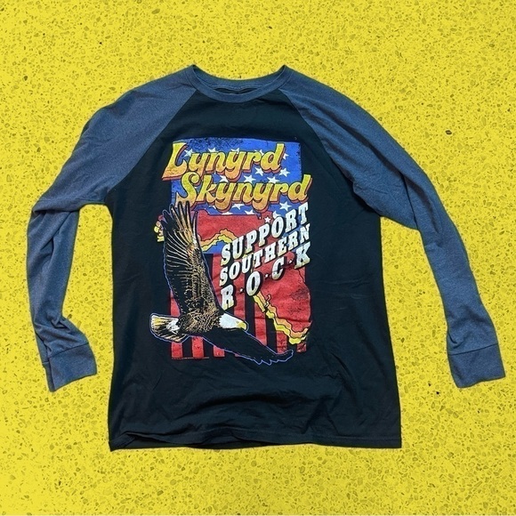Lynyrd Skynyrd baseball 3/4 sleeve Southern Rock band shirt men’s L - Picture 2 of 5